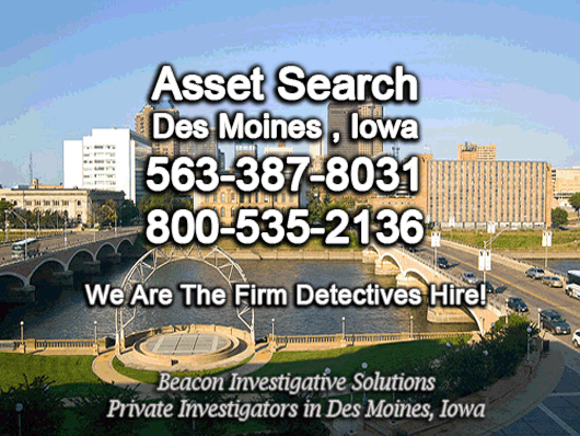 Des Moines Iowa Asset Search